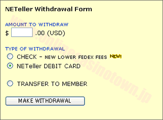 NETeller　デビットカード出金