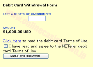 NETeller　デビットカード出金